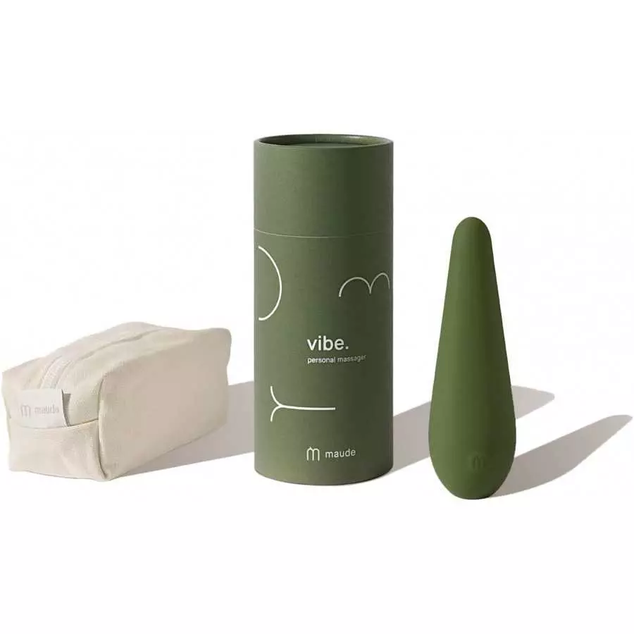 Maude Vibe in Grey - 3 Speed Easy-to-Use Cordless Massager - Platinum Grade Silicone Personal Massager - USB Charged Water Resis