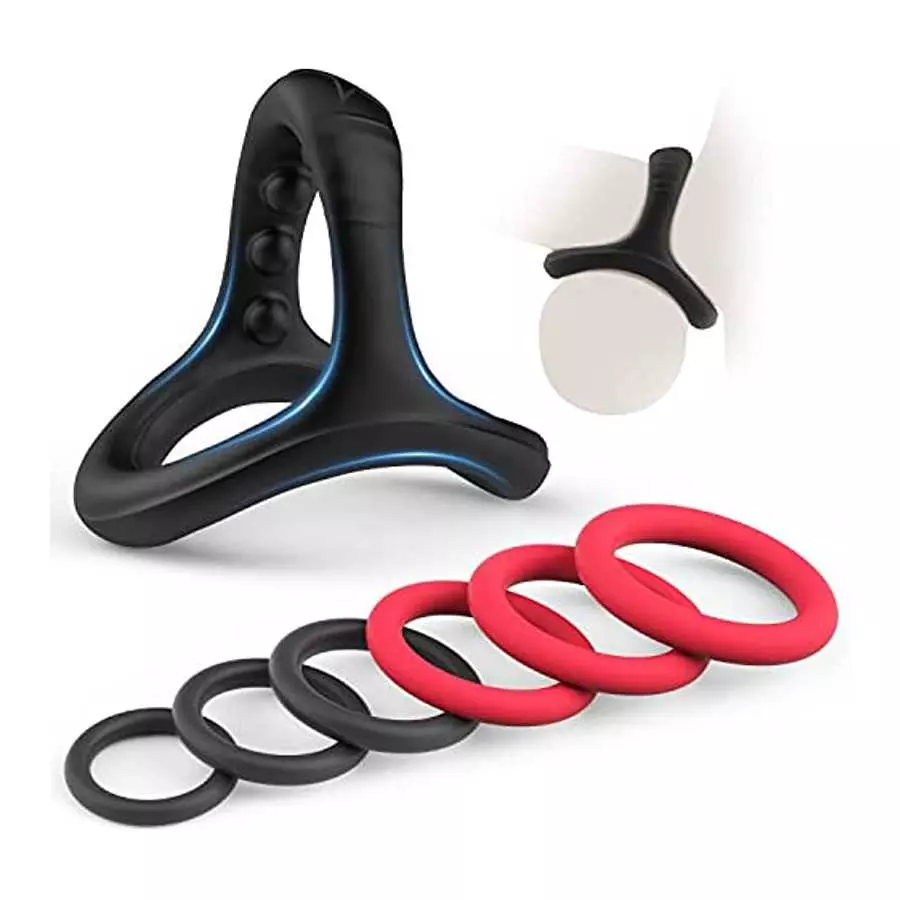 Silicone Penis Rings Set with 7 Different Sizes Cock Rings for Erection Enhancing, Long Lasting Stronger Men Sex Toy, Strechy Ad Silicone Penis Rings Set with 7 Different Sizes Cock Rings for Erection Enhancing, Long Lasting Stronger Men Sex Toy, Strechy Ad