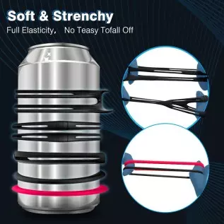 Cock Ring for Male Sex Toy,8 Pcs Different Sizes Premium Quality Silicone Penis Rings for Erection Enhancing,Super Soft Penis Ri