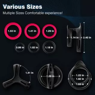 Cock Ring for Male Sex Toy,8 Pcs Different Sizes Premium Quality Silicone Penis Rings for Erection Enhancing,Super Soft Penis Ri