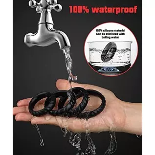 Silicone Penis Rings kit, Dovelo 4 Different Sizes Cock Rings for Men Sex Toy, Adult Sex Toys & Games