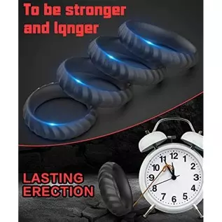 Silicone Penis Rings kit, Dovelo 4 Different Sizes Cock Rings for Men Sex Toy, Adult Sex Toys & Games