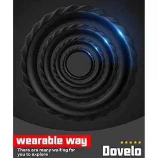 Silicone Penis Rings kit, Dovelo 4 Different Sizes Cock Rings for Men Sex Toy, Adult Sex Toys & Games