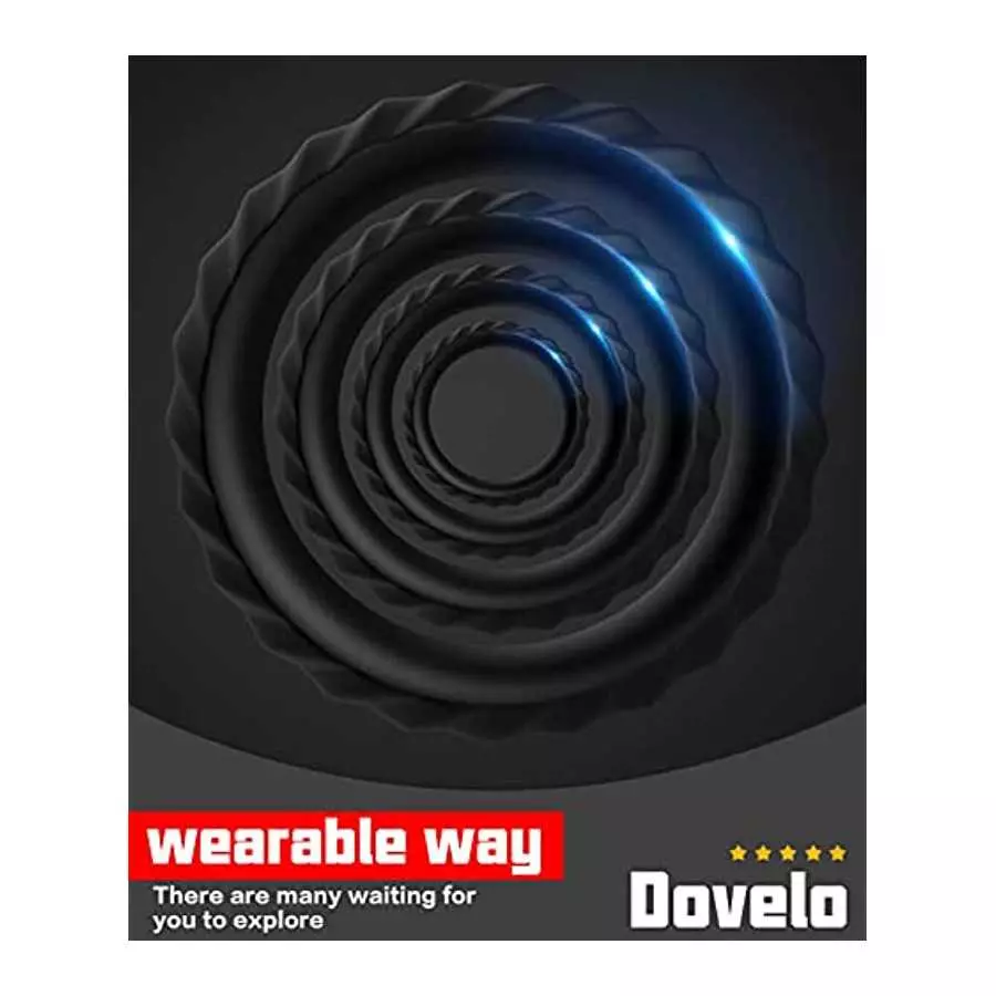 Silicone Penis Rings kit, Dovelo 4 Different Sizes Cock Rings for Men Sex Toy, Adult Sex Toys & Games