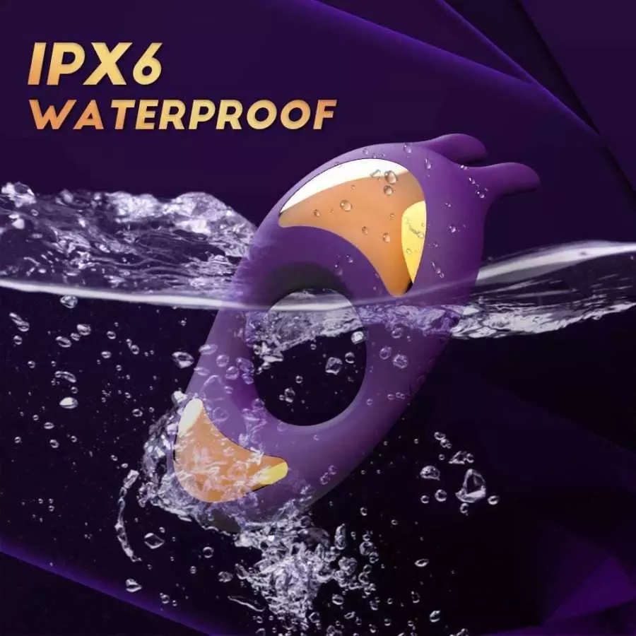 Vibrating Cock Ring with Rabbit Design, Rechargeable Penis Ring Vibrator with 9 Vibration Modes, TIVINO Silicone Male Sex Toy fo