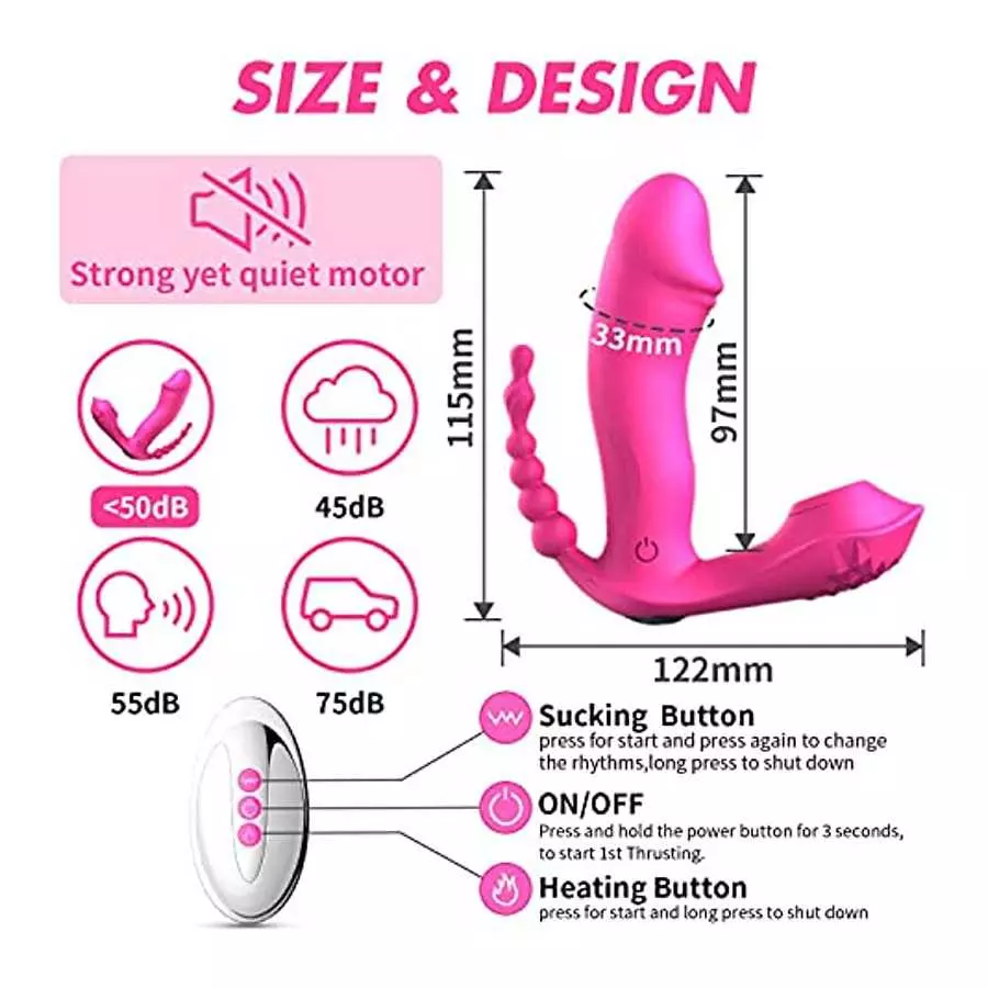 2022 Rabbit Vibrator for Women - Bunny Ears for Clitoris G spot Stimulation,Waterproof Dildo Vibrator with 7 Powerful Vibrations
