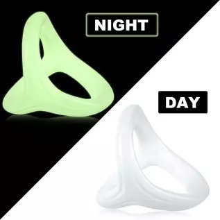 Silicone Penis Ring for Men, Adorime 3 in 1 Ultra Soft Stretchy Cock Ring Penis Enlargers, Sex Toy for Men, Black