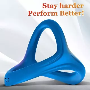 Silicone Penis Ring for Men, Adorime 3 in 1 Ultra Soft Stretchy Cock Ring Penis Enlargers, Sex Toy for Men, Black