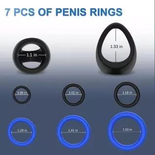 Tri-Spot Cock Ring - All-Around Flexible Silicone Penis Ring Maintain Thick, Enhancing Erection, Stretchy Divide Cock & Ball Rin