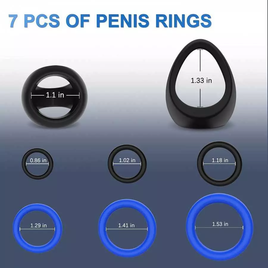 Tri-Spot Cock Ring - All-Around Flexible Silicone Penis Ring Maintain Thick, Enhancing Erection, Stretchy Divide Cock & Ball Rin