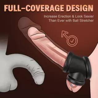 Tri-Spot Cock Ring - All-Around Flexible Silicone Penis Ring Maintain Thick, Enhancing Erection, Stretchy Divide Cock & Ball Rin