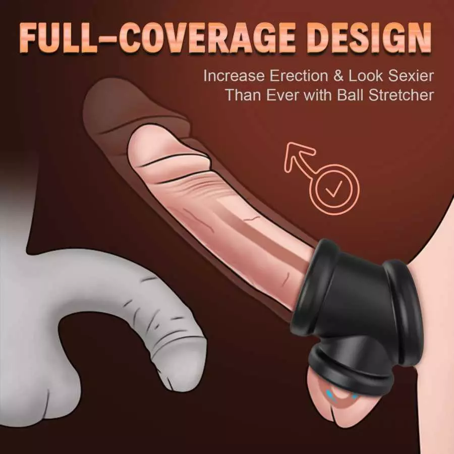 Tri-Spot Cock Ring - All-Around Flexible Silicone Penis Ring Maintain Thick, Enhancing Erection, Stretchy Divide Cock & Ball Rin