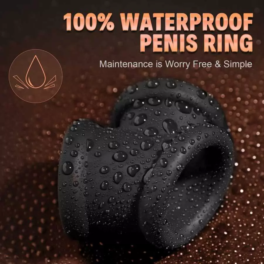 Tri-Spot Cock Ring - All-Around Flexible Silicone Penis Ring Maintain Thick, Enhancing Erection, Stretchy Divide Cock & Ball Rin
