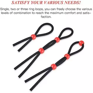 Utimi Adjustable Cock Ring Set Love Rings Basic Penis Ring Sex Toys, 3 Pcs