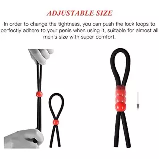 Utimi Adjustable Cock Ring Set Love Rings Basic Penis Ring Sex Toys, 3 Pcs