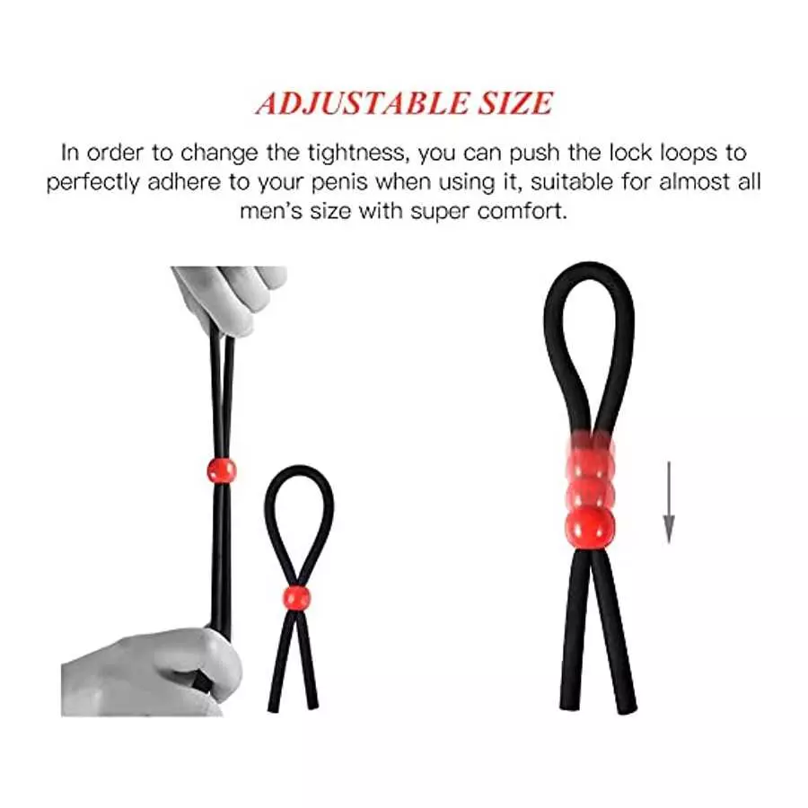 Utimi Adjustable Cock Ring Set Love Rings Basic Penis Ring Sex Toys, 3 Pcs