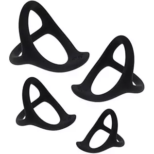 Cob 4 Different Sizes Penis Rings, Stretchy Silicone Cock Ring Set for Men Erection Sex Toys for Men & Couple