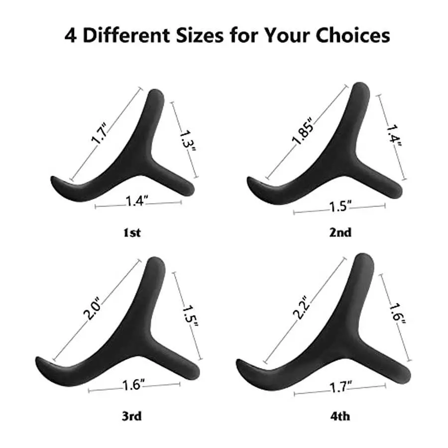 Cob 4 Different Sizes Penis Rings, Stretchy Silicone Cock Ring Set for Men Erection Sex Toys for Men & Couple