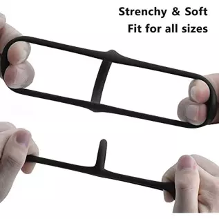 Cob 4 Different Sizes Penis Rings, Stretchy Silicone Cock Ring Set for Men Erection Sex Toys for Men & Couple