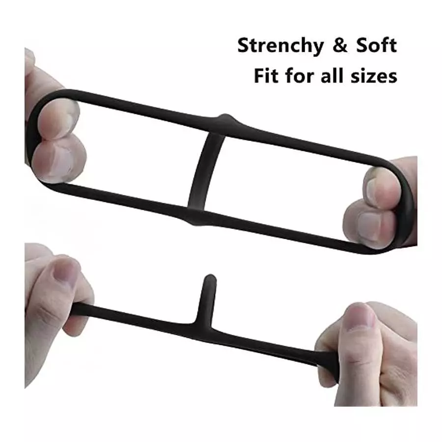 Cob 4 Different Sizes Penis Rings, Stretchy Silicone Cock Ring Set for Men Erection Sex Toys for Men & Couple