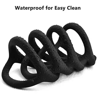 Cob 4 Different Sizes Penis Rings, Stretchy Silicone Cock Ring Set for Men Erection Sex Toys for Men & Couple