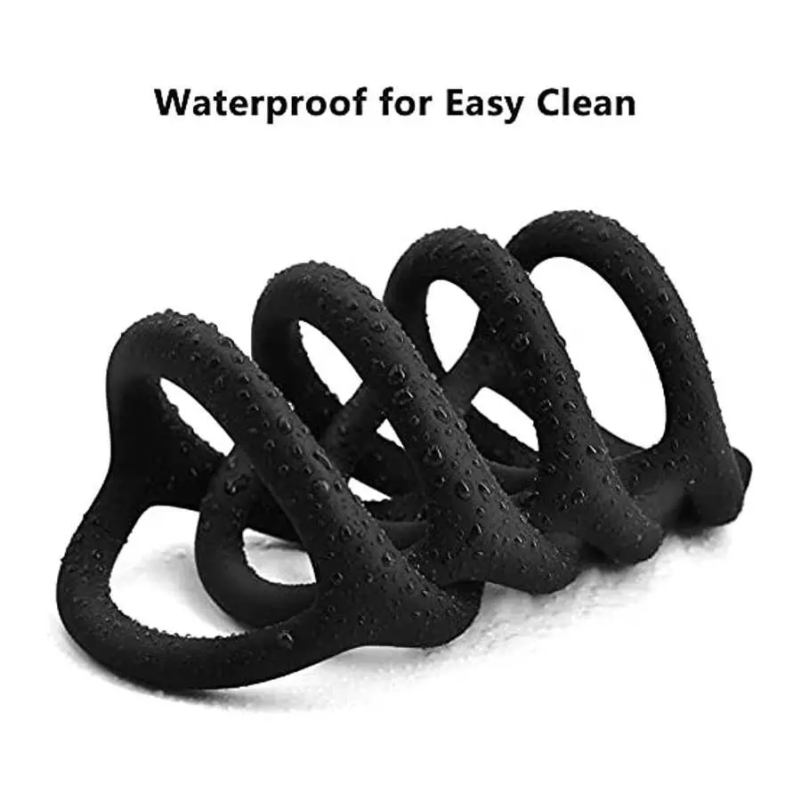 Cob 4 Different Sizes Penis Rings, Stretchy Silicone Cock Ring Set for Men Erection Sex Toys for Men & Couple