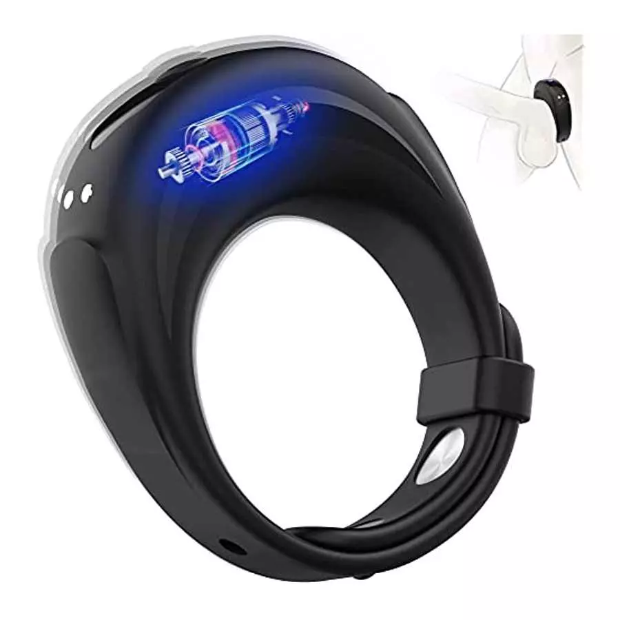 DANKIS Penis Ring with Adjustable Buckle, Men's Vibrators with 10 Vibration Modes, Watch Design Penis Rings Rechargeable Mens Vi DANKIS Penis Ring with Adjustable Buckle, Men's Vibrators with 10 Vibration Modes, Watch Design Penis Rings Rechargeable Mens Vi