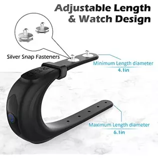 DANKIS Penis Ring with Adjustable Buckle, Men's Vibrators with 10 Vibration Modes, Watch Design Penis Rings Rechargeable Mens Vi DANKIS Penis Ring with Adjustable Buckle, Men's Vibrators with 10 Vibration Modes, Watch Design Penis Rings Rechargeable Mens Vi