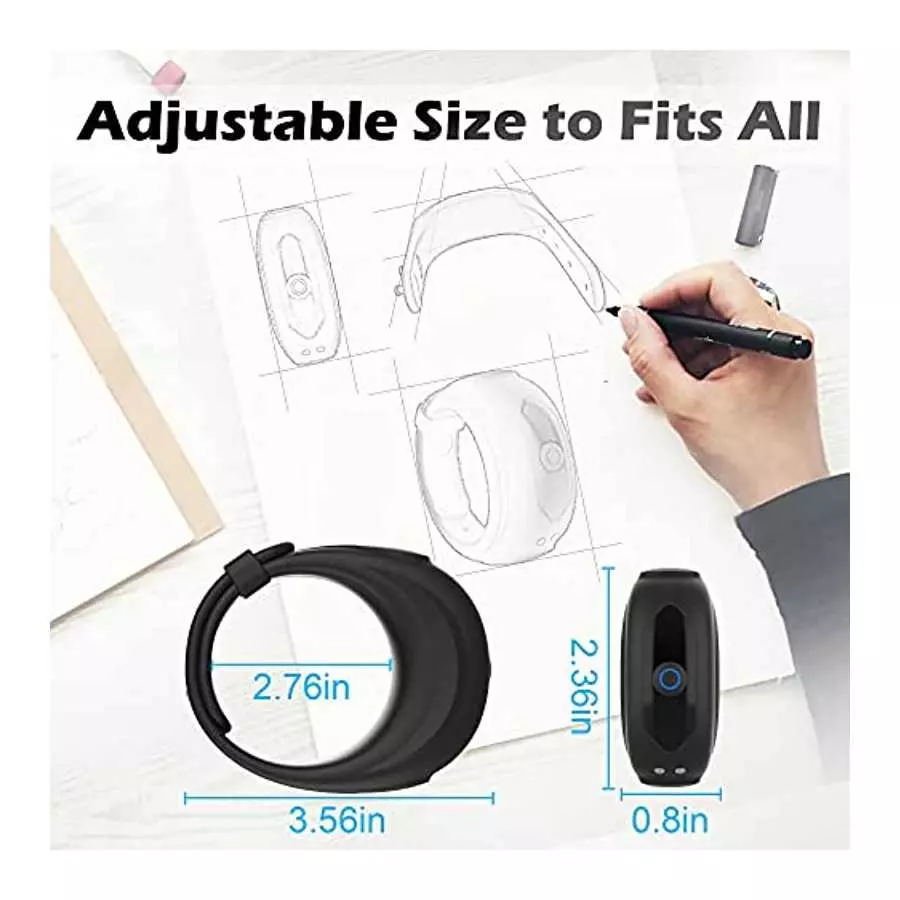 DANKIS Penis Ring with Adjustable Buckle, Men's Vibrators with 10 Vibration Modes, Watch Design Penis Rings Rechargeable Mens Vi