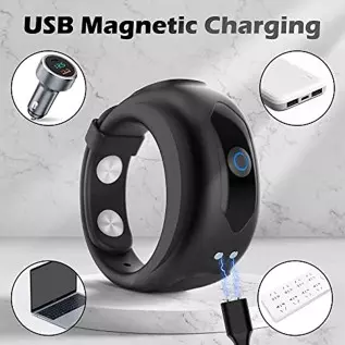 DANKIS Penis Ring with Adjustable Buckle, Men's Vibrators with 10 Vibration Modes, Watch Design Penis Rings Rechargeable Mens Vi DANKIS Penis Ring with Adjustable Buckle, Men's Vibrators with 10 Vibration Modes, Watch Design Penis Rings Rechargeable Mens Vi