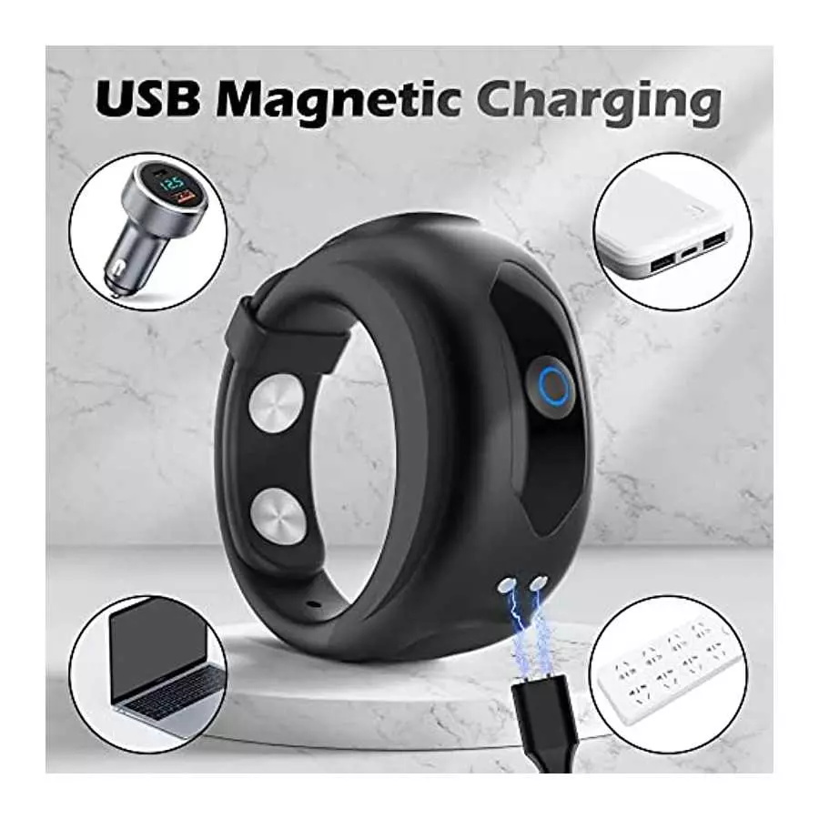DANKIS Penis Ring with Adjustable Buckle, Men's Vibrators with 10 Vibration Modes, Watch Design Penis Rings Rechargeable Mens Vi