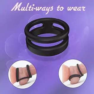 5 Sizes Penis Ring Stretchy Cock Rings for Men Erection Sex Silicone Penisring, Adjustable Men Cook Ring Cockring, Adult Sex Toy