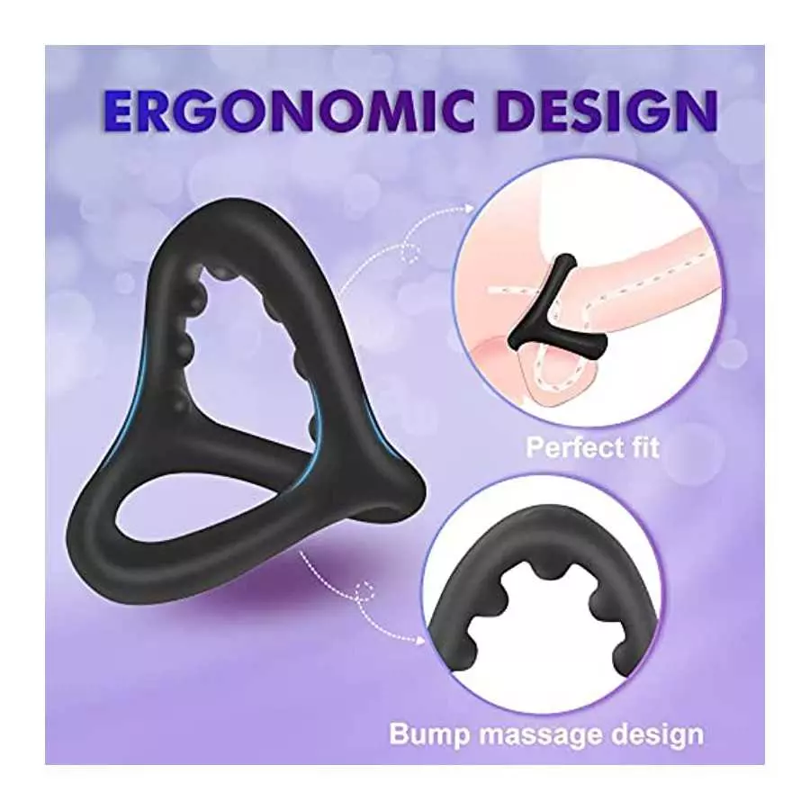 5 Sizes Penis Ring Stretchy Cock Rings for Men Erection Sex Silicone Penisring, Adjustable Men Cook Ring Cockring, Adult Sex Toy