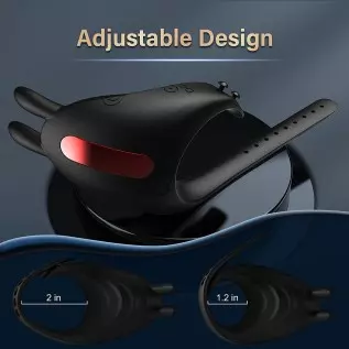 Vibrating Cock Ring Penis Rings - Sex Toys for Men Vibrator Adjustable Cock Rings with 7 Vibrators Modes, Rabbit Penis Ring for