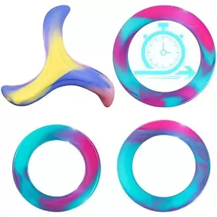 Penis Rings Male Sex Toys - 4 in 1 Super Soft Silicone Cockrings for Men's Erection, Ruusumaa Colorful Cock Ring Penis Ring Sex