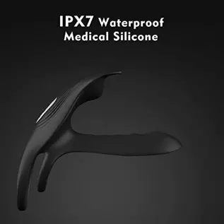 Vibrating Cock Ring, 3 in 1 Silicone Penis Ring with 10 Vibration Modes G-Spot & Clitoral Stimulator, Couple Vibrator Rechargeab