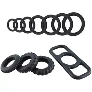 Silicone Cock Rings Penis Ring, Ultra Soft Stretchy Cock Ring Penis Enlargers Erect Support Long Lasting Stronger Rings Erection