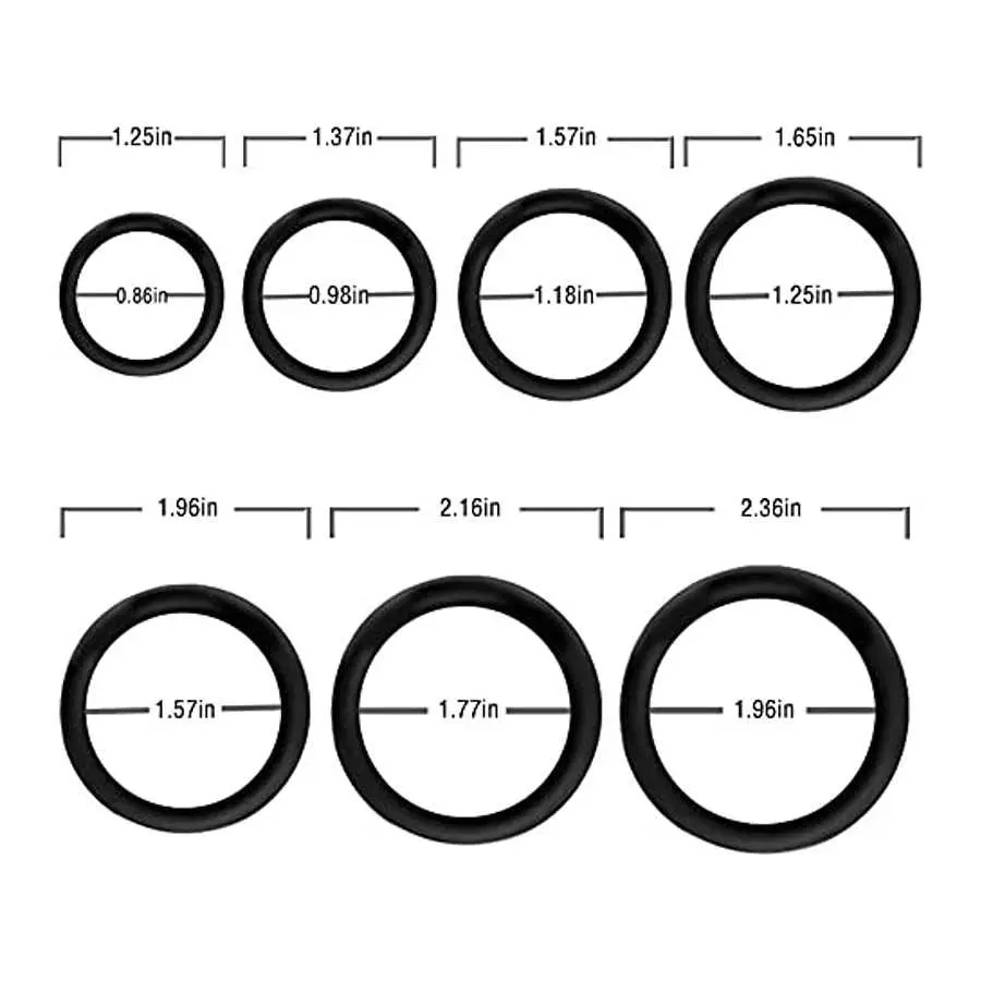 Silicone Cock Rings Penis Ring, Ultra Soft Stretchy Cock Ring Penis Enlargers Erect Support Long Lasting Stronger Rings Erection