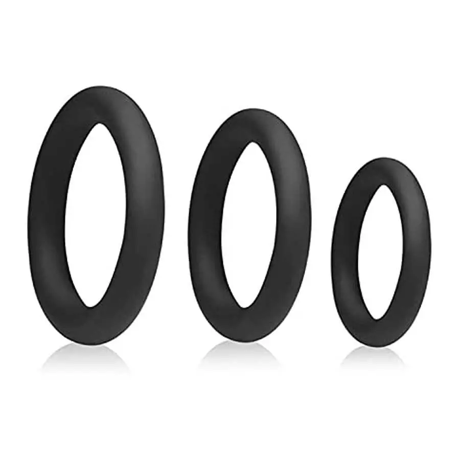 Cock Rings Set Silicone, Adjustable Penis Rings for Male Erection Enhancing Sex Toy 6 Different Love Ring for Men Long Lasting S