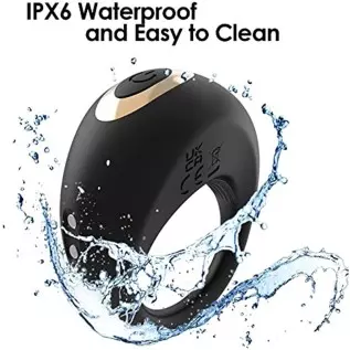 Penis Ring Remote Control Sex Toys, Eupher Vibrating Cock Rings Rechargable for Men Erection Sex with 10 Vibrations, Silicone Ma