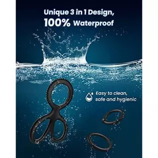 Penis Rings Set with 8 Different Sizes Cock Rings for Erection Enhancing，Long Lasting Stronger Adult Sex Toy，Soft Stretchy Silic