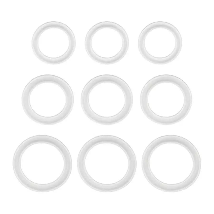 Romi Silicone Penis Cock Ring for Men 9 PCS Delay Head Glans Ring Set Testicles Stimulates Erection Pleasure Enhancing Male Mast