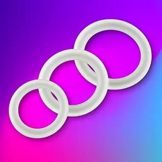 Romi Silicone Penis Cock Ring for Men 9 PCS Delay Head Glans Ring Set Testicles Stimulates Erection Pleasure Enhancing Male Mast