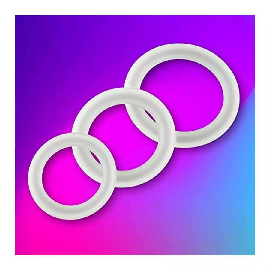 Romi Silicone Penis Cock Ring for Men 9 PCS Delay Head Glans Ring Set Testicles Stimulates Erection Pleasure Enhancing Male Mast