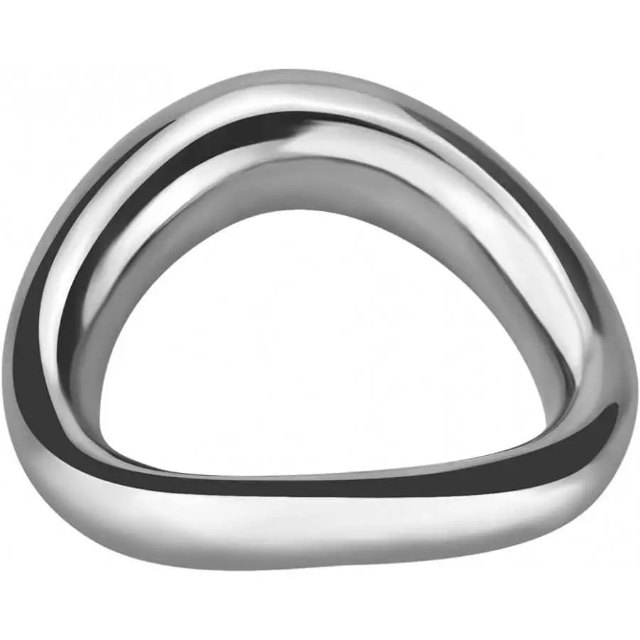 Male Penis Cock Ring Smooth Arc Ring Delay Ring Stainless Steel Scrotum Ball Stretcher Weights Pleasure Enhancing Sex Toys Romi