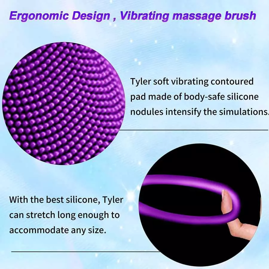 Vibrating Cock Ring,Rechargable Silicone Stretchy Penis Rings with 10 Intense Vibration Modes for Men Couples Pleasure,Male Erec