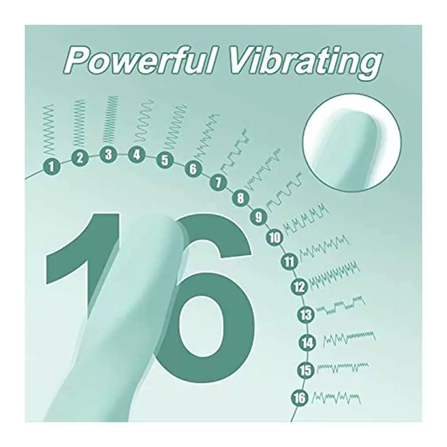 Bullet Vibrator Threaded Lipstick 16 Vibration Modes for Precision Clitoral Stimulation, Sex Toys for Women Discreet Rechargeabl