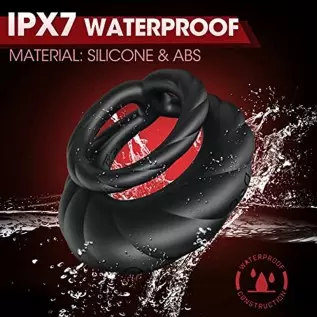 Vibrating Cock Ring, Double Penis Ring Vibrator with 10 Vibration Modes, Adult Male Sex Toys for Men Longer Harder Stronger, Sil Vibrating Cock Ring, Double Penis Ring Vibrator with 10 Vibration Modes, Adult Male Sex Toys for Men Longer Harder Stronger, Sil