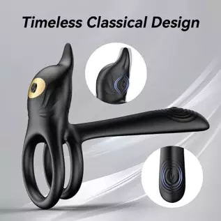 Vibrating Cock Ring,Couple Vibrator Penis Ring with 10 Vibration Modes G-Spot Clitoral 3 in 1 Double Ring Mens Vibrator,Adult Se Vibrating Cock Ring,Couple Vibrator Penis Ring with 10 Vibration Modes G-Spot Clitoral 3 in 1 Double Ring Mens Vibrator,Adult Se