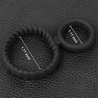 Silicone Penis Rings Set Cock Rings for Men Erection Longer Lasting Stronger, Male Soft Stretchy Penis Enlargers Erect Support R
